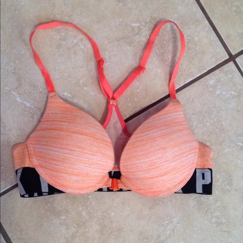 PINK Victorias Secret Coral Bra 32B